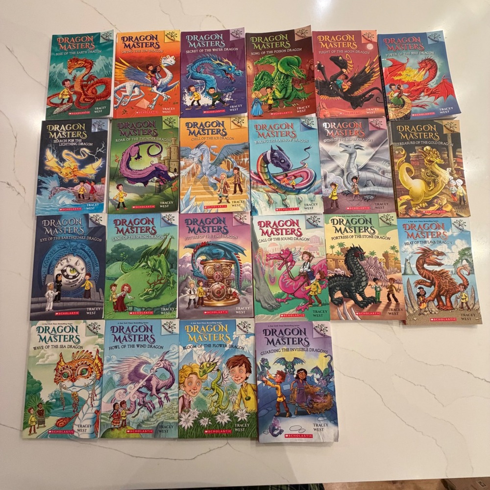 Dragon Masters Books 1-22 Set Tracey West Scholastic Branches Paperback Lot